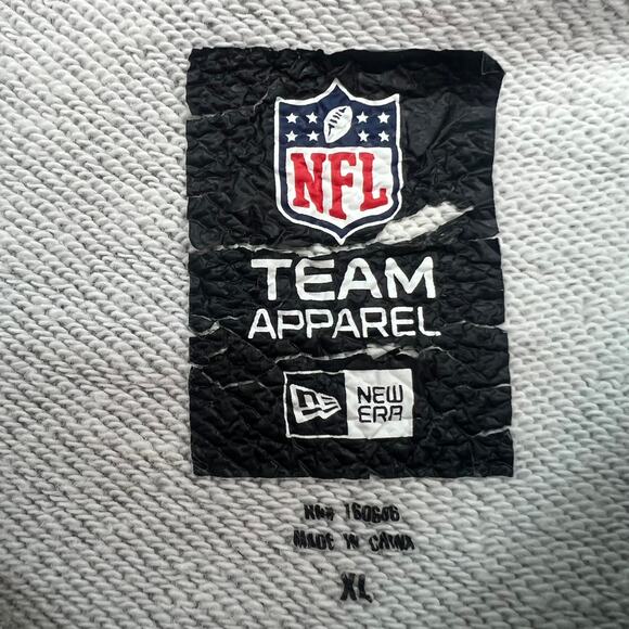 NFL Team Apparel STEELERS Football Hoodie Size XL Gray, Embroidered Puffy Logo - Picture 5 of 13